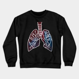 Gouached Lungs Crewneck Sweatshirt